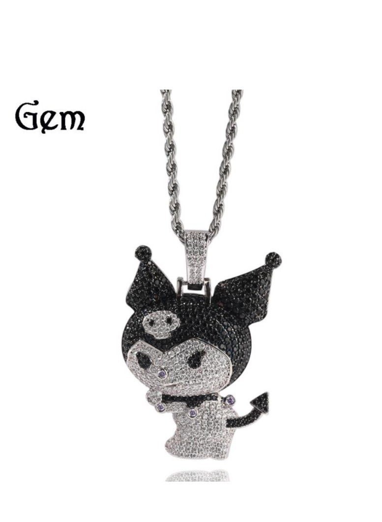 Gem Men's Cartoon Pendant Necklace  - Image 4