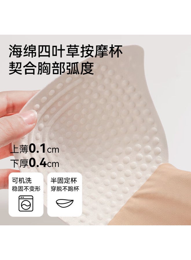 Gracewell Posture Correction Women's Sports Bra Front Closure Lift And Gather Anti-hunchback Anti-sagging Shaping Bra Skin Color L