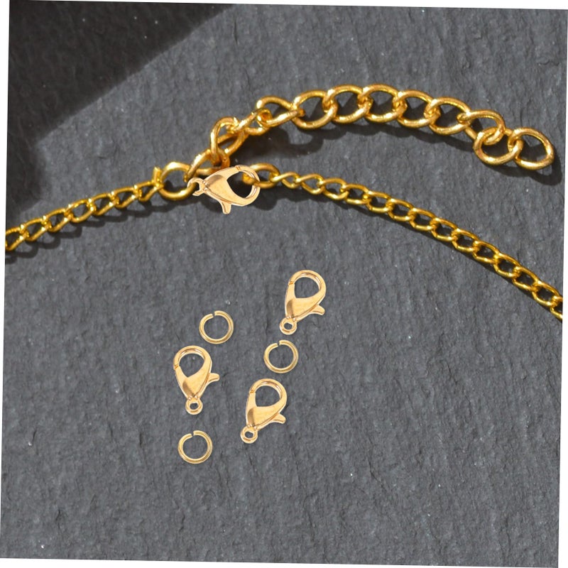 2 Sets Jewelry Chain Lobster Clasps Jump Rings For DIY Jewelry Making - Image 5