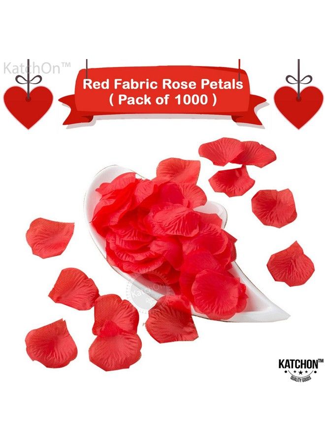 KATCHON Rose Petals Pack Of 1000 Valentines Day Decorations ; Red Rose Petals For Romantic Decorations Special Night Wedding Anniversary ; Rose Petals Dried Organic ; Real Rose Petals Valentines Day Décor - Image 5