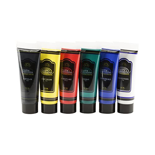 Creative Inspirations Acrylic Paint Set of 6 – 120ml Tubes Art Paint Set for Classroom, Educator & More - Paint Supplies - Image 2