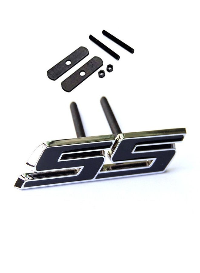 Yoaoo 1x OEM Grille Ss Emblem Badge 3D Compatible with Zl1 1LE Series Front Chrome Black - Image 1