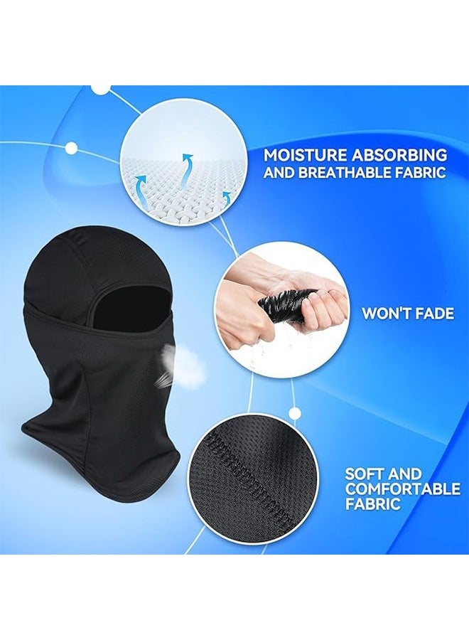 Balaclava Uv Protection Full Face Sunscreen Mask - Ice Silk Polyester Breathable Sunscreen Face Covering,Windproof all Weather Outdoors Biking Face Cover,Lightweight Sports Protection Cover for Men Women