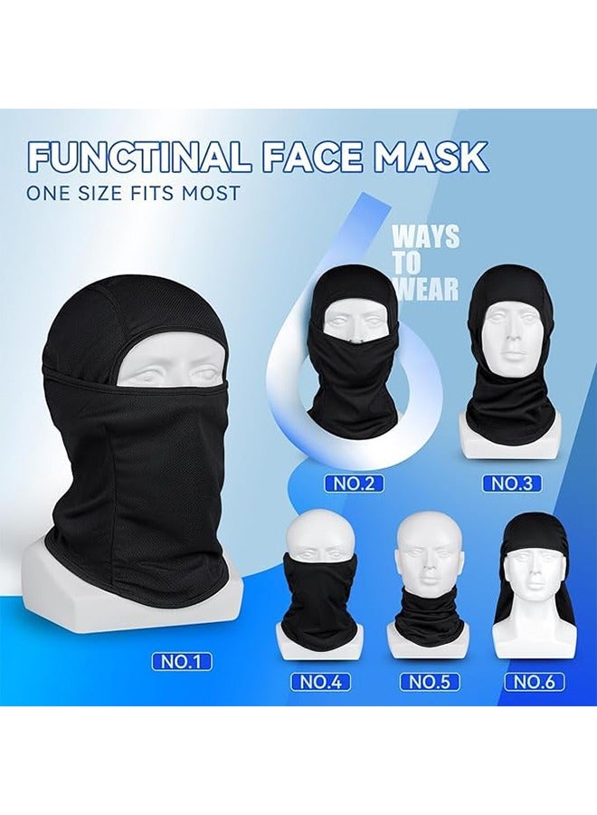 Balaclava Uv Protection Full Face Sunscreen Mask - Ice Silk Polyester Breathable Sunscreen Face Covering,Windproof all Weather Outdoors Biking Face Cover,Lightweight Sports Protection Cover for Men Women
