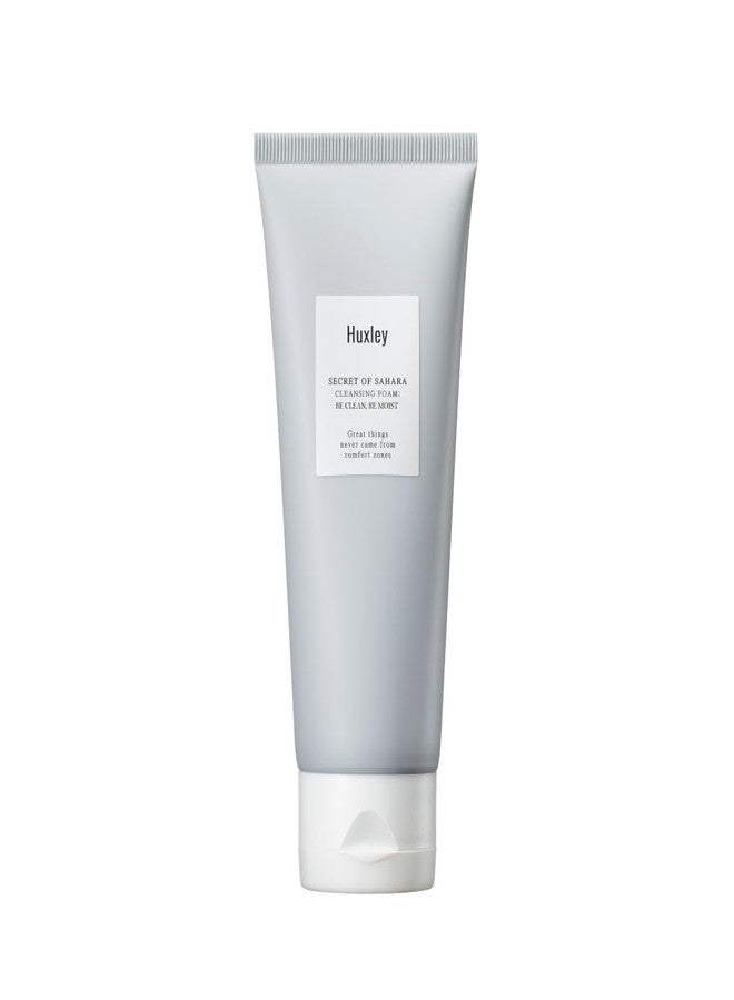 Huxley Secret of Sahara Cleansing Foam: Be Clean, Be Moist | Cleansing Gentle | Korean Skin Care | Daily Cleanser with Gentle Foam | (5.29 Fl Oz) - Image 1