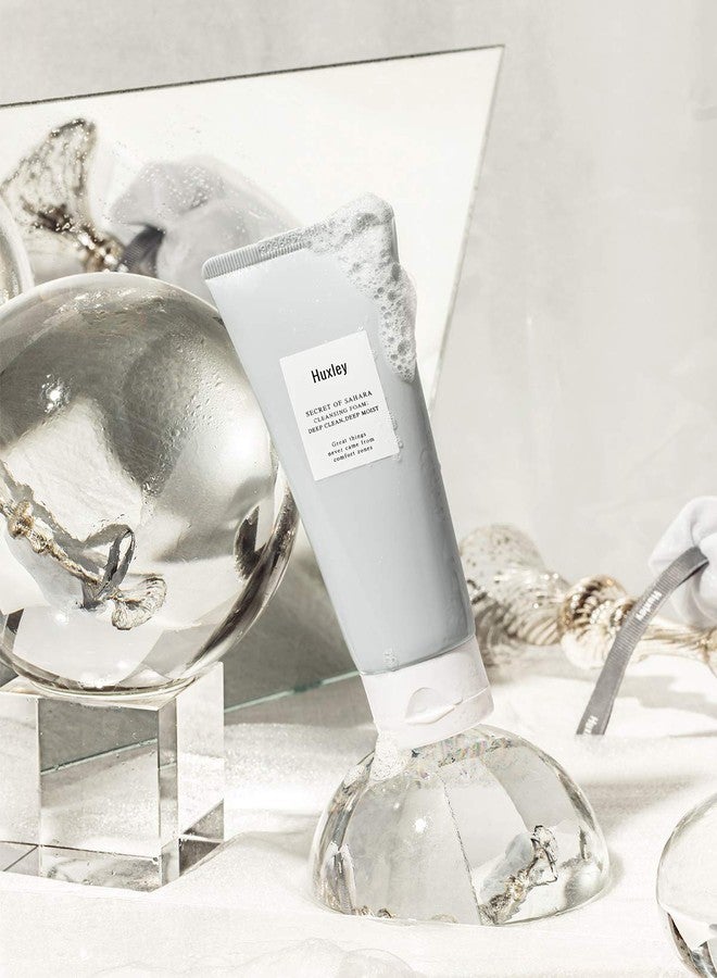 Huxley Secret of Sahara Cleansing Foam: Be Clean, Be Moist | Cleansing Gentle | Korean Skin Care | Daily Cleanser with Gentle Foam | (5.29 Fl Oz) - Image 5