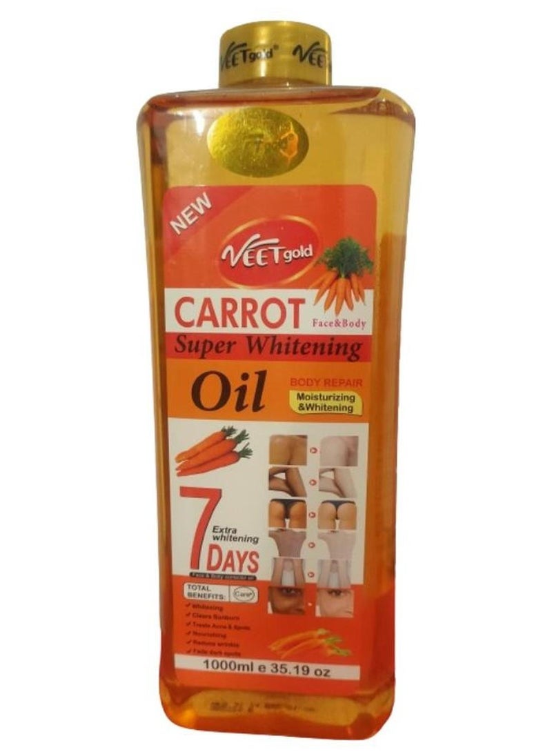 فيت جولد زيت الجزر لإصلاح الجسم وتبييضه الفائق، 1000 مل