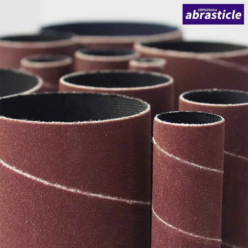 abrasticle 18 Pack Spindle Sander Sleeves, Sanding Sleeves for Oscillating Sander, 80 150 240 Assorted Grit Sandpaper, 4-1/2" Length, 1/2",3/4",1",1-1/2", 2", 3" Diameter - Image 5