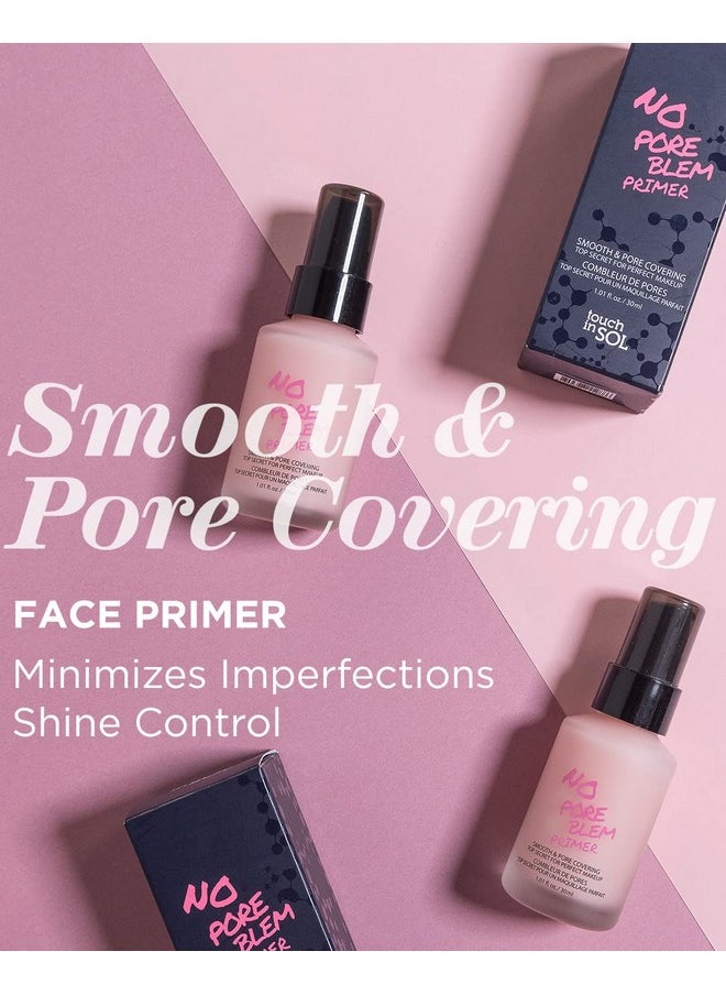Touch in Sol TOUCH IN SOL No Pore Blem Primer, 1.01 fl.oz(30ml) - Face Makeup Primer, Big Pores Perfect Cover, Skin Flawless and Glowing, Instantly Smoothes Lines, Long Lasting Makeup's Staying  - Image 2