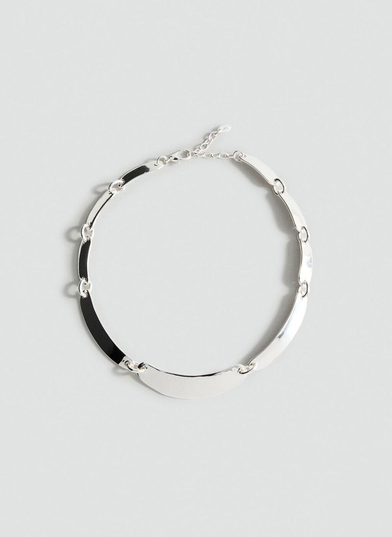 MANGO Metal plate necklace  - Image 1