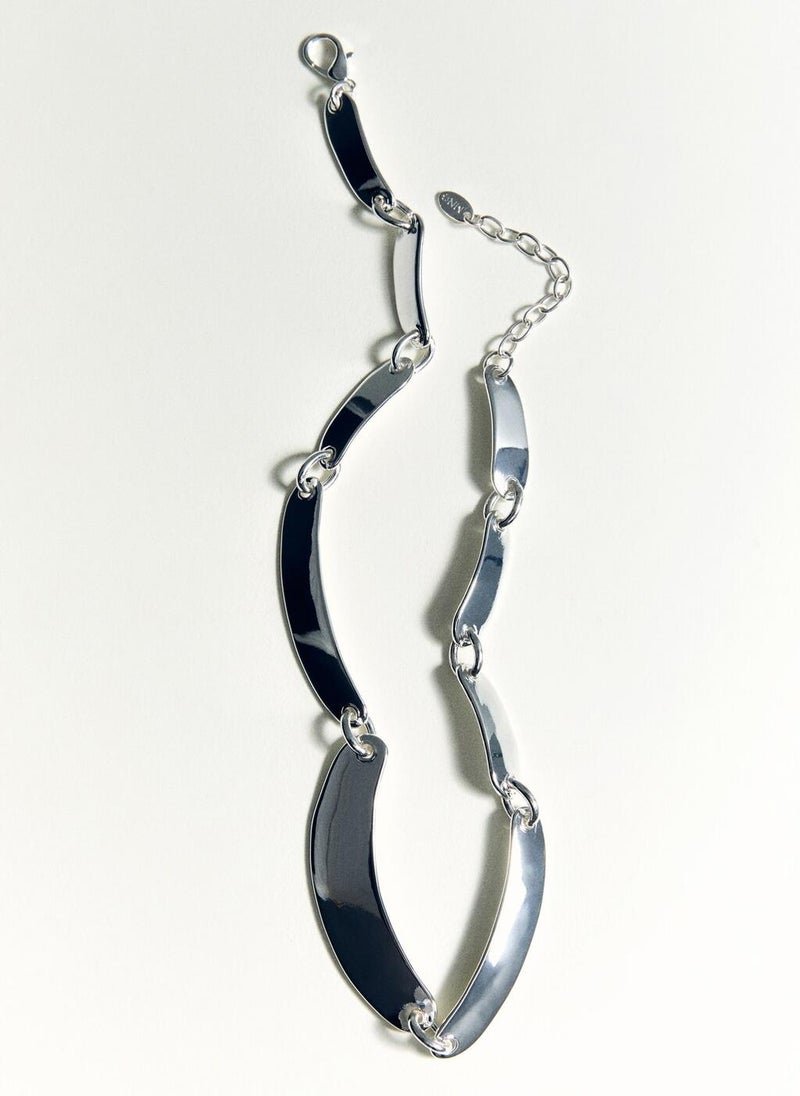 MANGO Metal plate necklace  - Image 3
