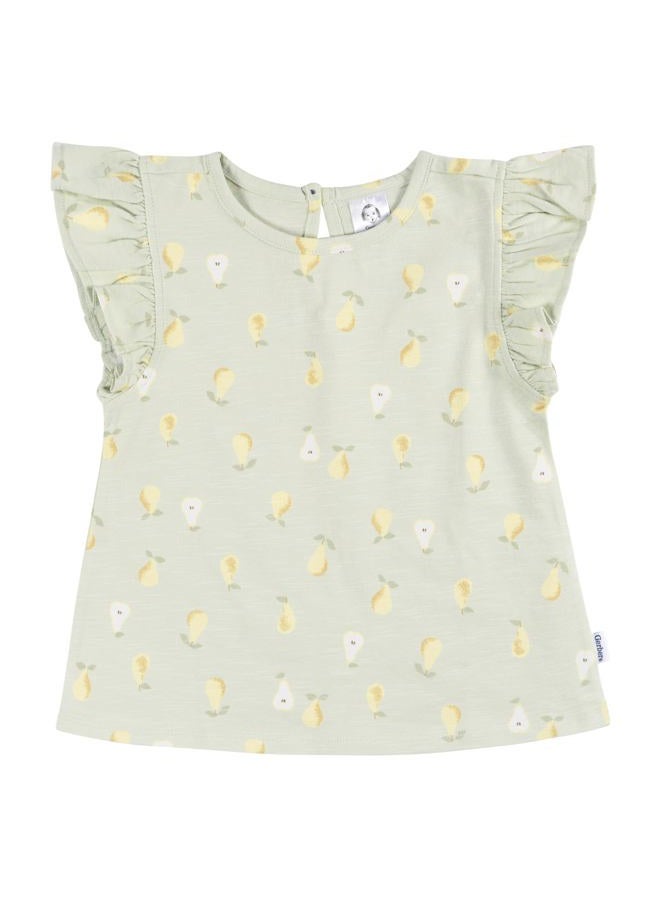 Gerber Baby Girl's Toddler 3-Pack Short Sleeve Tees, Love Nature - Image 4