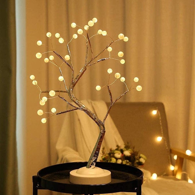 LED DESK TREE LAMP TREE LIGHT TOUCH SWITCH DIY ARTIFICIAL LIGHT TREE LAMP DECORATION FESTIVAL HOLIDAY BATTERYUSB OPERATED BONSAI TREES LAMP