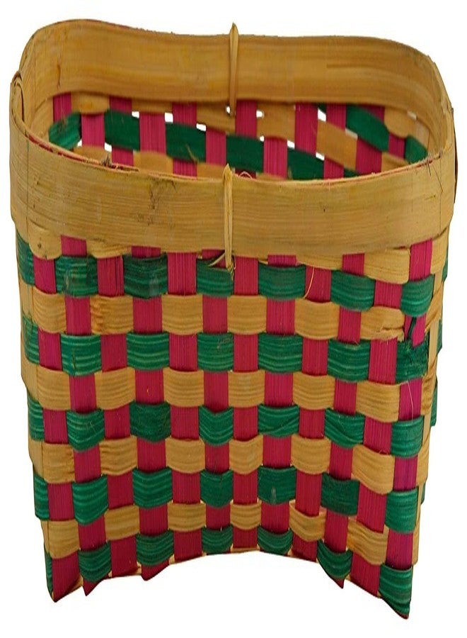 HM SERVICES Bamboo Storage Basket (Brown, Pack of 2) - Image 3