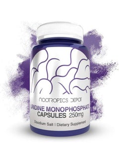 Uridine Monophosphate Capsules ; Disodium Salt (60 Count) Cognitive Enhancer* ; Nootropic ; Choline Precursor