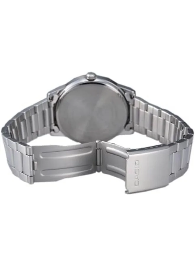 CASIO Men's Men's Analog Display Watch With Silver Stainless Steel Strap - MTP-1303D-1A