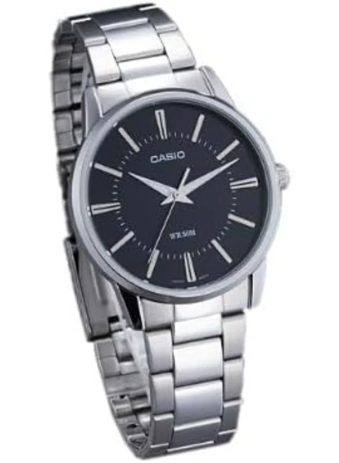 CASIO Men's Men's Analog Display Watch With Silver Stainless Steel Strap - MTP-1303D-1A