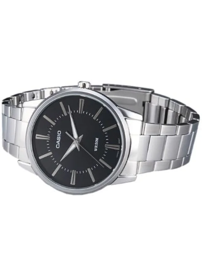 CASIO Men's Men's Analog Display Watch With Silver Stainless Steel Strap - MTP-1303D-1A