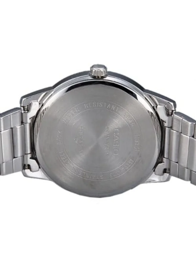 CASIO Men's Men's Analog Display Watch With Silver Stainless Steel Strap - MTP-1303D-1A
