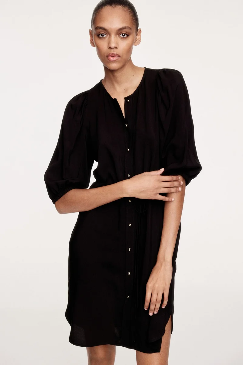 H&M Puff-sleeved dress