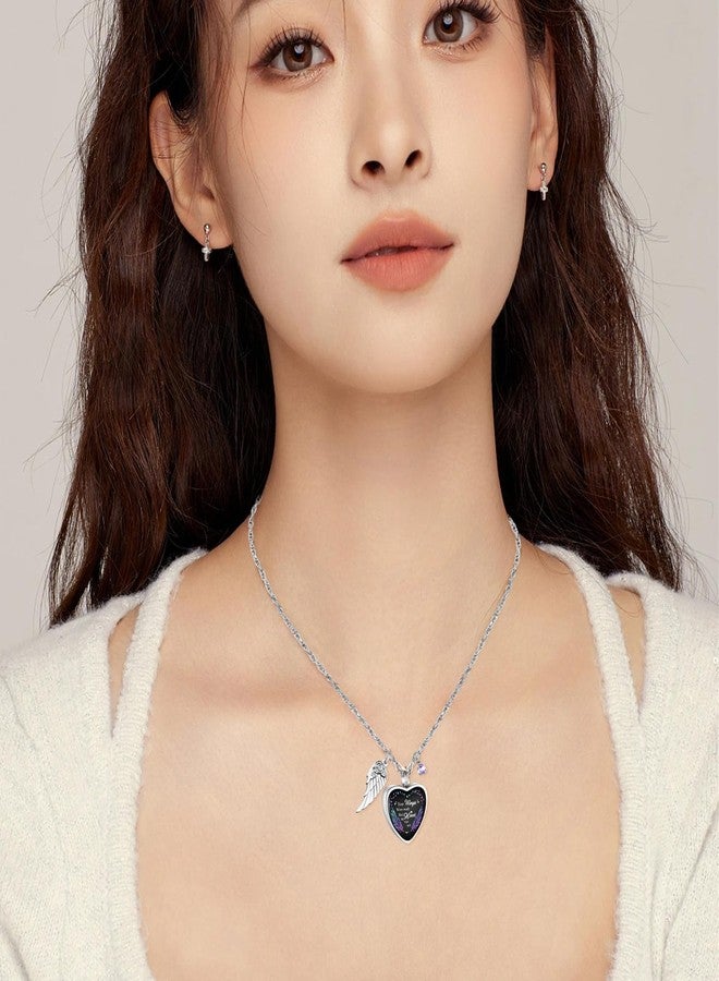 Dletay Heart Urn Necklace for Ashes Birthstones Cremation Jewelry for Ashes Daddy’s Girl Ash Necklace Memorial Ash Holder - Image 5