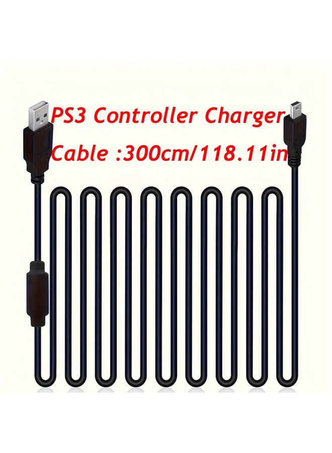 كابل شاحن USB مغناطيسي لجهاز تحكم بلاي ستيشن 3 اللاسلكي 1 قطعة - Image 2
