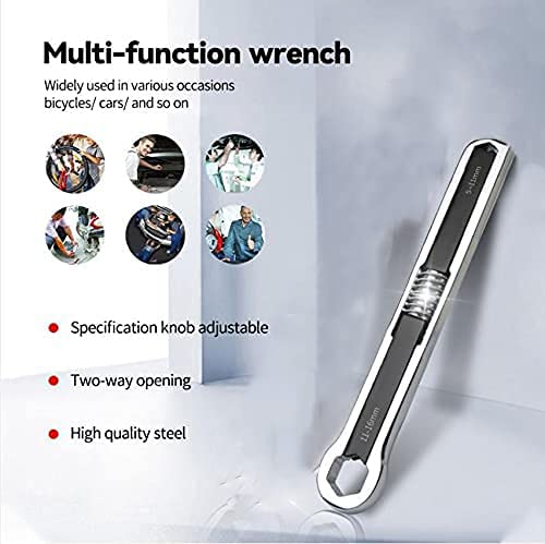 Abhsant adjustable wrench linkage wrench multifunction auto repair tool1116mm511mm Metric SAEDualHead Open Ended Wrench for Universal Repair - Image 5
