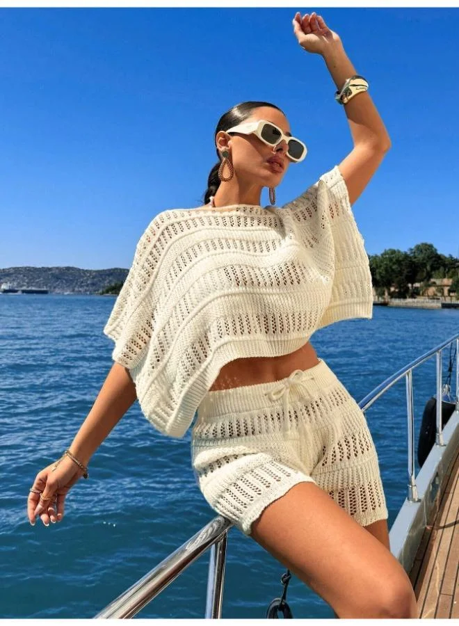 Ginger Crochet Top & Short Beach Coord Set