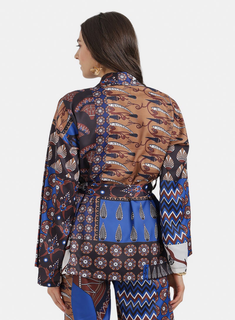 Carina Belted Flowy Kimono - Image 4