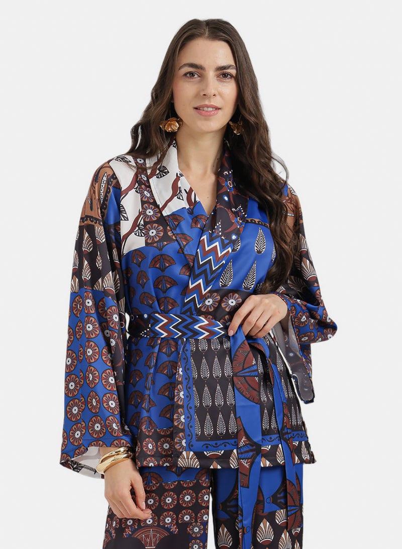Carina Belted Flowy Kimono - Image 1