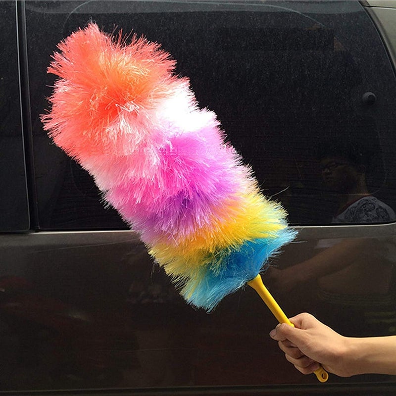 AKSMIT Long Multipurpose Microfiber PP Static Duster for Glass Fan AC Car DashboardSeat TV FridgePrinter etc Cleaning Brush with Light Weight Durable Handle for Chevrolet UVA - Image 4