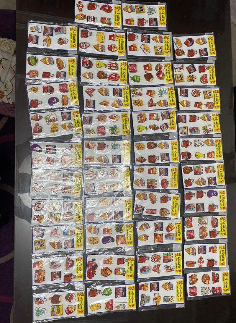 مغناطيس ثلاجه اشكال مبهجلة 18 قطعه - Image 3