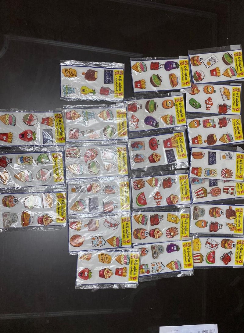 مغناطيس ثلاجه اشكال مبهجلة 18 قطعه - Image 4