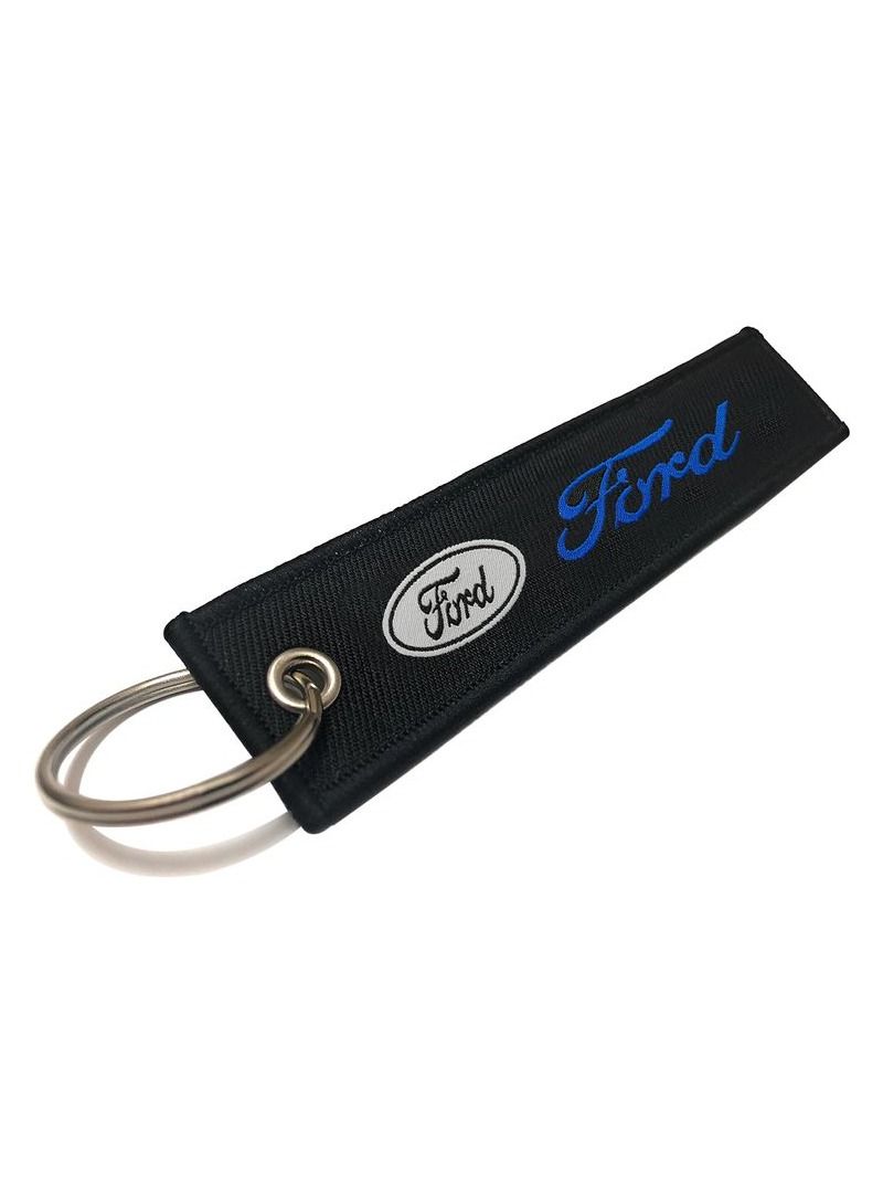 Ford F0RD Car Key Chain, Home Keychain, Premium Type Fabric Strap Keychain - Image 1