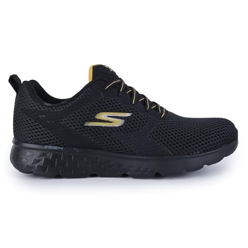 Skechers GO Run 400 (894167ID-BKGD_9) Black/Gold - Image 2