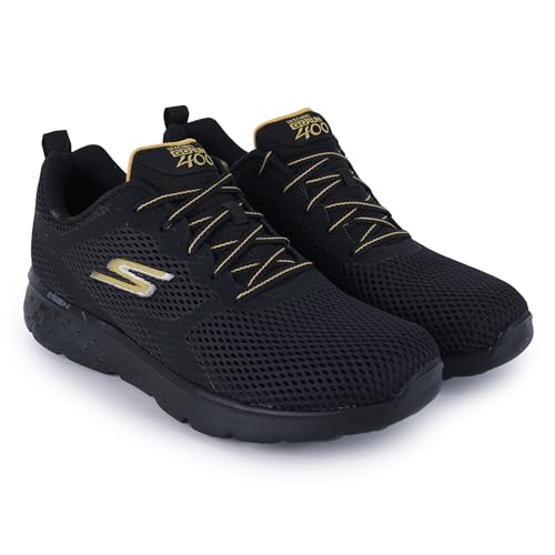 Skechers GO Run 400 (894167ID-BKGD_9) Black/Gold - Image 1