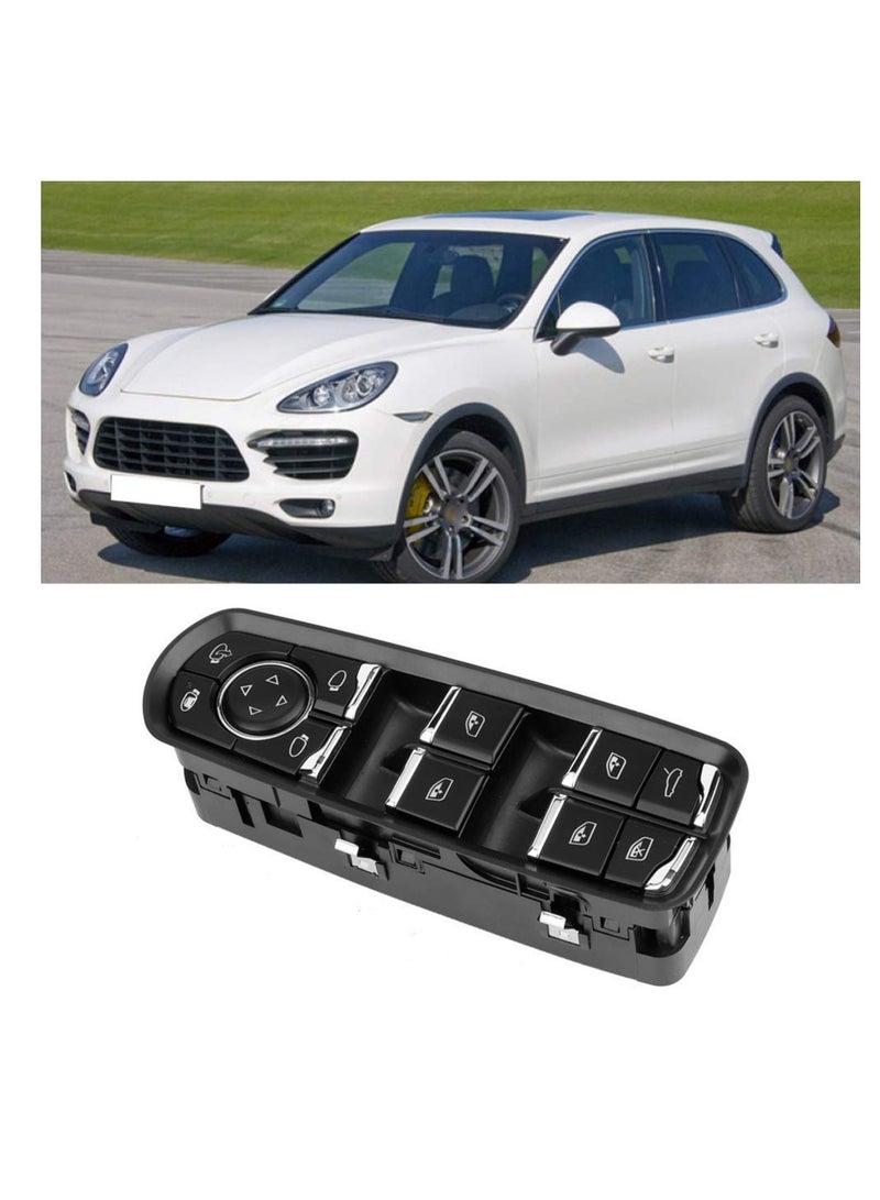 Generic Driver Front Power Window Master Power Window Side Window Control Switch Master Power Window Switch Fit for Porsche Cayenne 2011-2016 Black Color  - Image 3