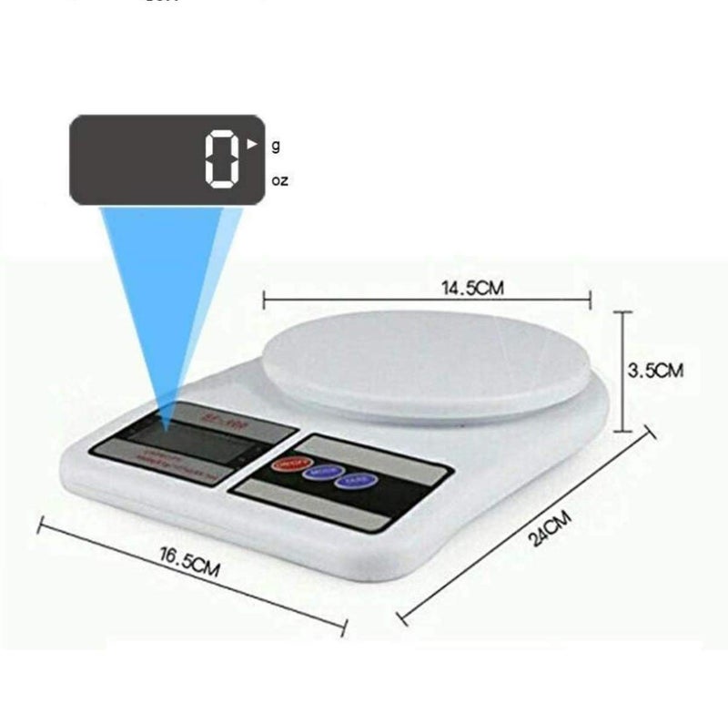 GROPOTIT Digital Kitchen Weighing Machine Multipurpose Electronic Weight Scale with Backlit LCD Display for Measuring Food Cake Vegetable - Image 5