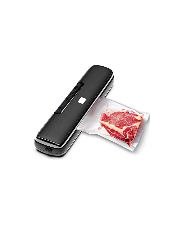 BLAZE For Food Saver - Food-Vacuum-Sealer Automatic Air Sealing System For Food Storage Dry And Wet Food Modes Compact Design 12.6 Inch With 15Pcs Seal Bags Starter Kit (Black) - Image 2