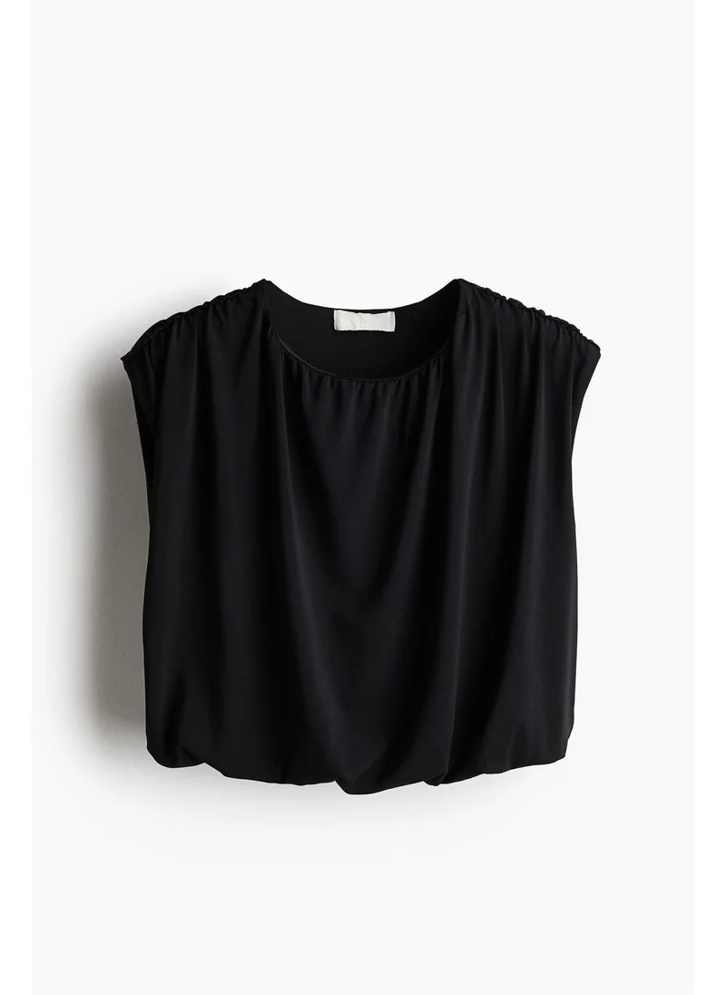H&M Draped cropped top