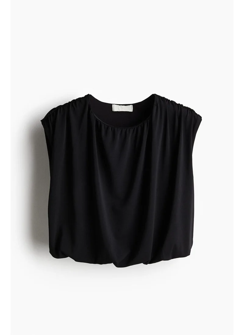 H&M Draped cropped top