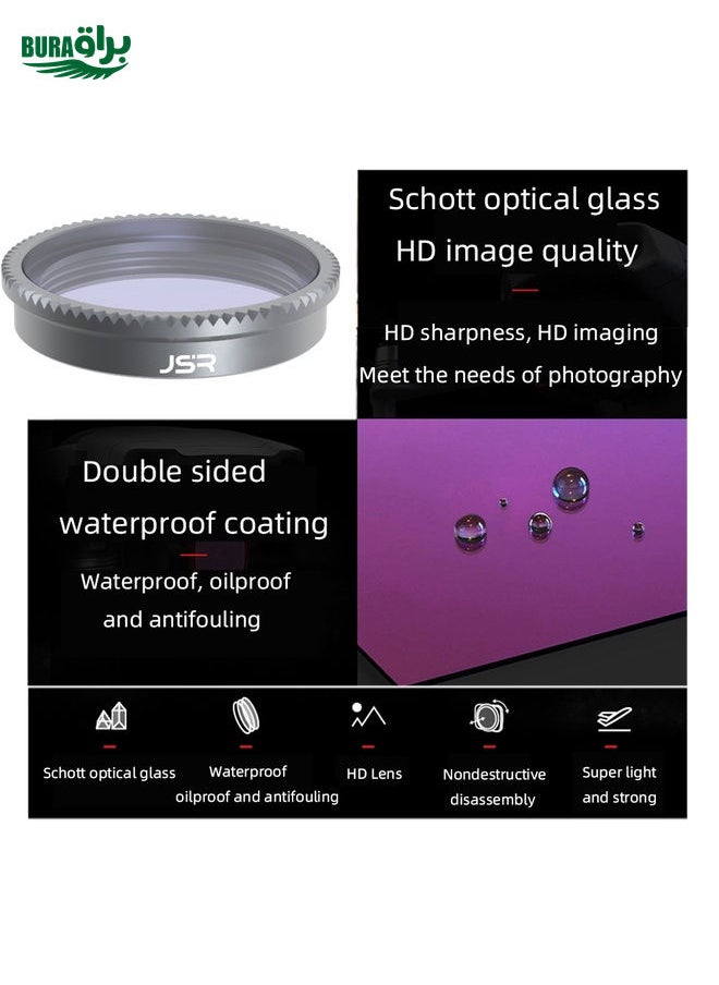 BURAQ - For Insta360 GO 2 / GO 3 JSR LS Series Camera Lens Filter, Filter:CPL - Image 1