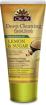 OKAY Pure Naturals Lemon Sugar Facial Scrub 6 Ounce 017 kg - Image 1