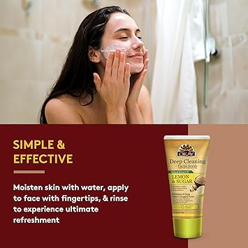 OKAY Pure Naturals Lemon Sugar Facial Scrub 6 Ounce 017 kg - Image 4