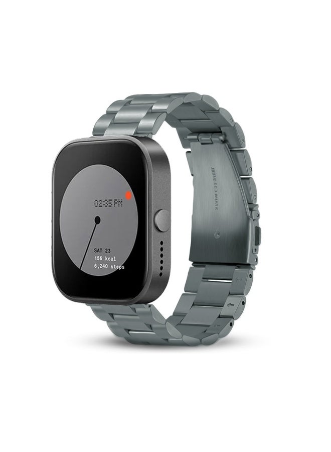 O Ozone (Pack of 2) O Ozone Metal Band Compatible with CMF by Nothing Watch Pro/Watch Pro 2 Watchband Bracelet, Stainless Steel Replacement Bracelet Wristband Wrist Strap Smart Watch Accessories for Men- Blue/Grey - Image 2