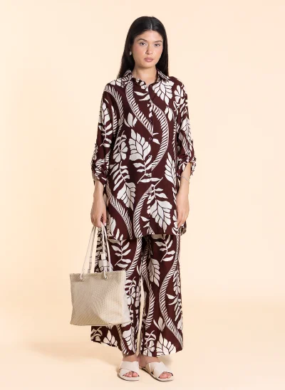 SHAPES FLORAL PRINTED COMFORT SET