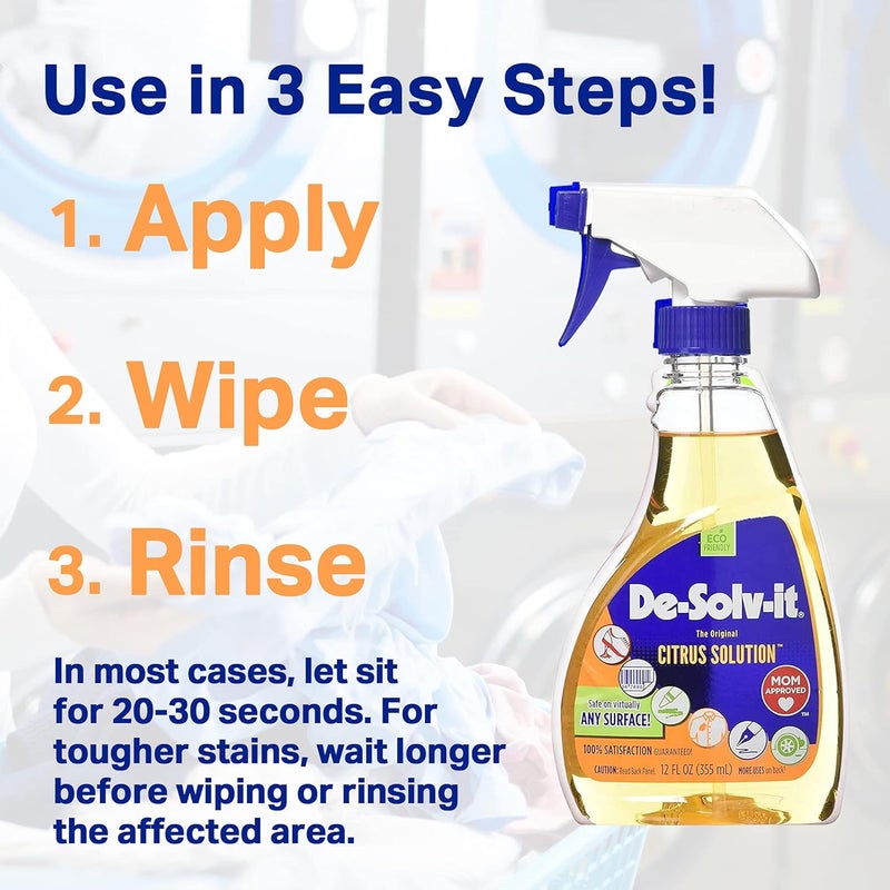 De-Solv-It CITRUS STAIN & ODOR ELIMINATOR, 12 OZ - Image 3