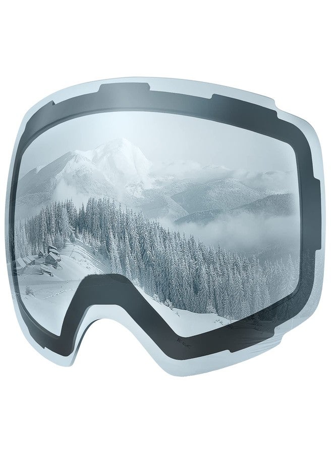 OutdoorMaster PRO Ski Goggles - Interchangeable Frameless Lens 100% UV400 Protection Ski Snowboard Goggles for Women & Men (VLT80% Light Blue) - Image 1