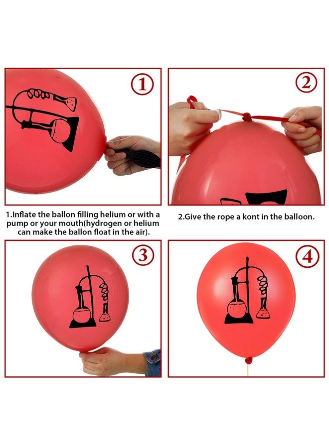 Gejoy 40 Pieces Science Party Balloons Decorations Science Latex Balloons Birthday Party Decorations for Scientist Lab Holiday Laboratory Supplies Decor - Image 4