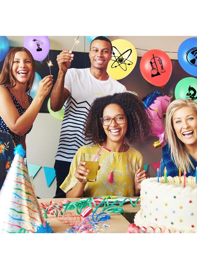 Gejoy 40 Pieces Science Party Balloons Decorations Science Latex Balloons Birthday Party Decorations for Scientist Lab Holiday Laboratory Supplies Decor - Image 5